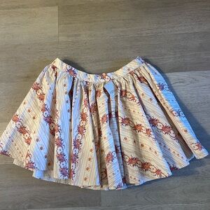 Free People Cream Floral Skirt NWT!